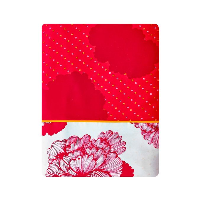 Essix Drap Plat Ambiente Satin de coton Carmin 180 x 290 cm