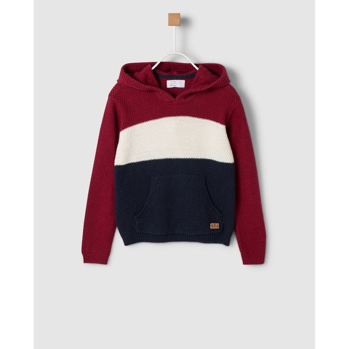 Sweat color block à capuche multicolore Brotes | La Redoute Pull color block | La Redoute