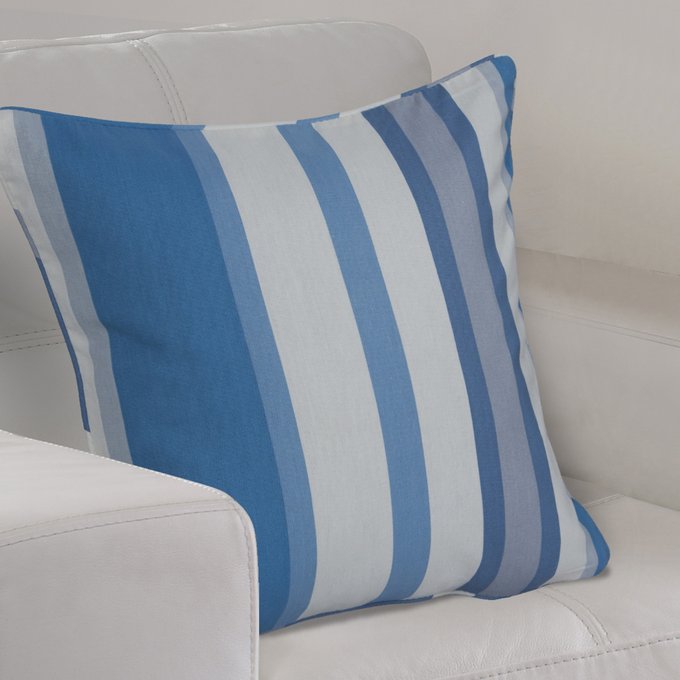 Hampton Striped Cushion Blue Blue Home Curtains La Redoute