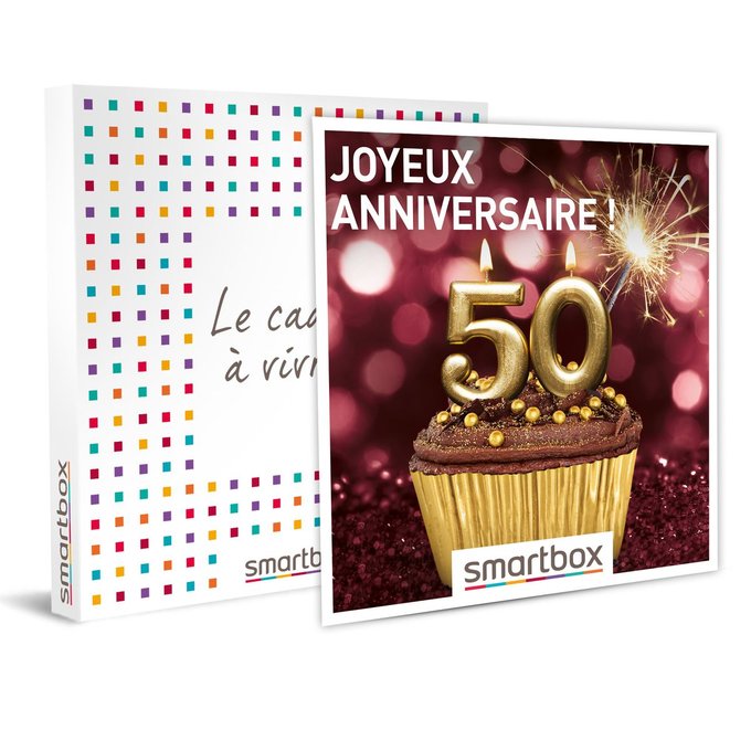 Smartbox Joyeux Anniversaire Pour Femme 50 Ans Coffret Cadeau Multi Themes Smartbox La Redoute