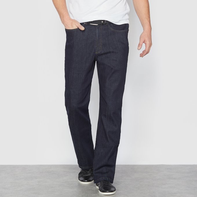Comfort Fit Jeans With Elasticated Waist Length 36 5 Untreated