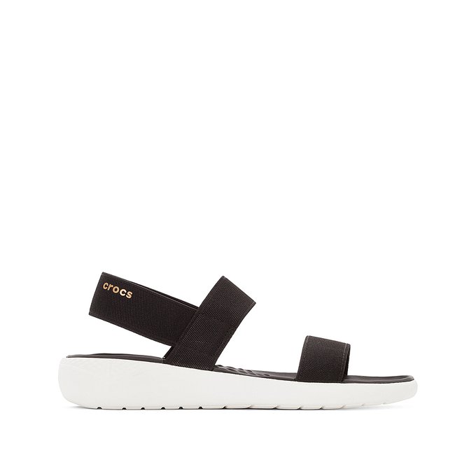 white croc faux leather flatform sandal