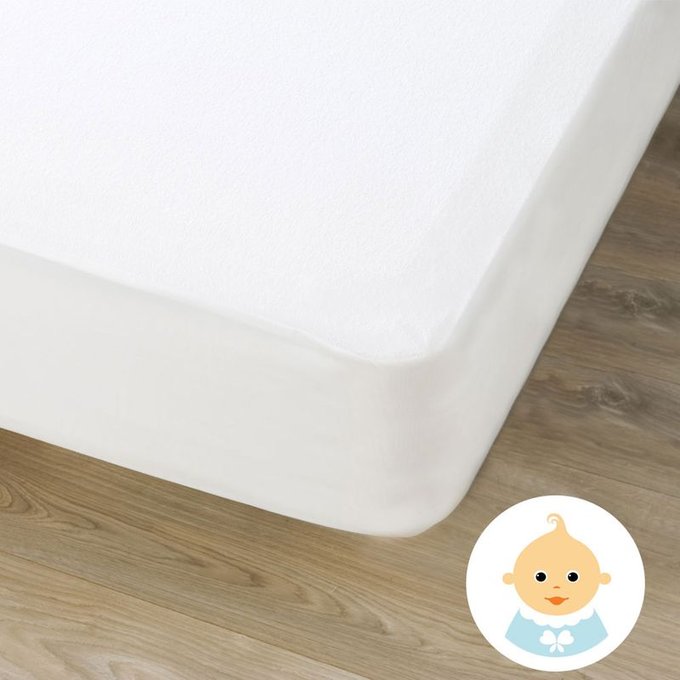 Alese Protege Matelas Impermeable Bebe Blanc Dodo La Redoute