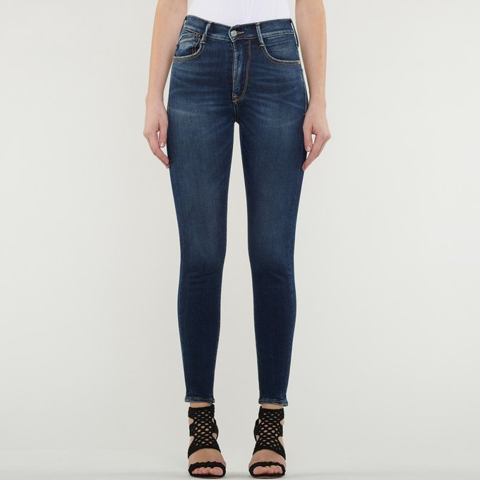 blue black skinny jeans