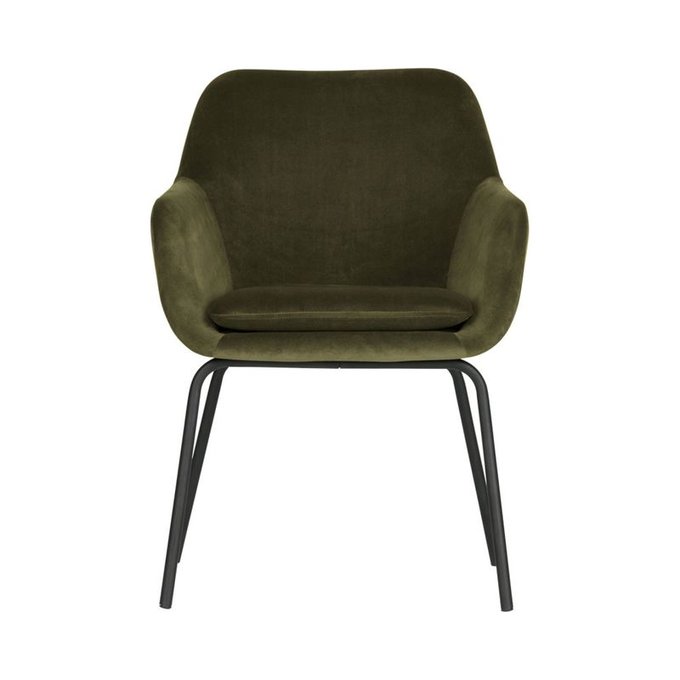 2 fauteuils de table en velours mood vert Woood | La Redoute 2 fauteuils de table en velours mood vert Woood | La Redoute