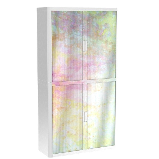 Armoire De Bureau Metalique Porte Coulissante H 2m Arty Multicolore Easyoffice La Redoute