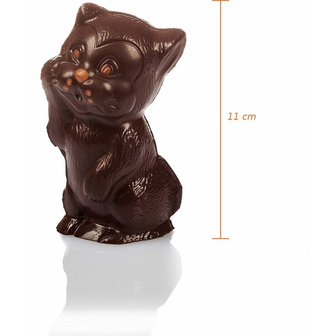 Chat Figaro En Chocolat De Paques Garni 11cm Chocolat Lait Fabrication Francaise Chocolaterie De Puyricard La Redoute