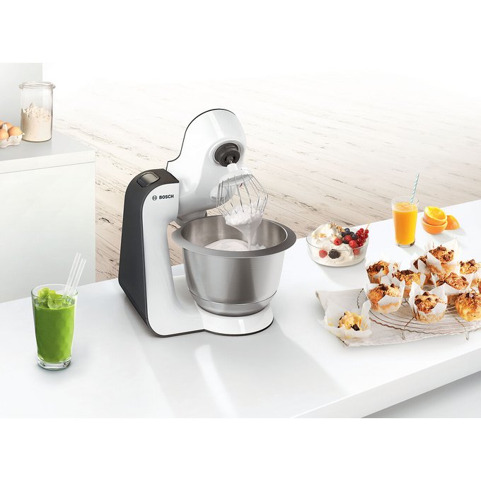 Robot Patissier Mum50123 Blanc Anthracite Bosch La Redoute