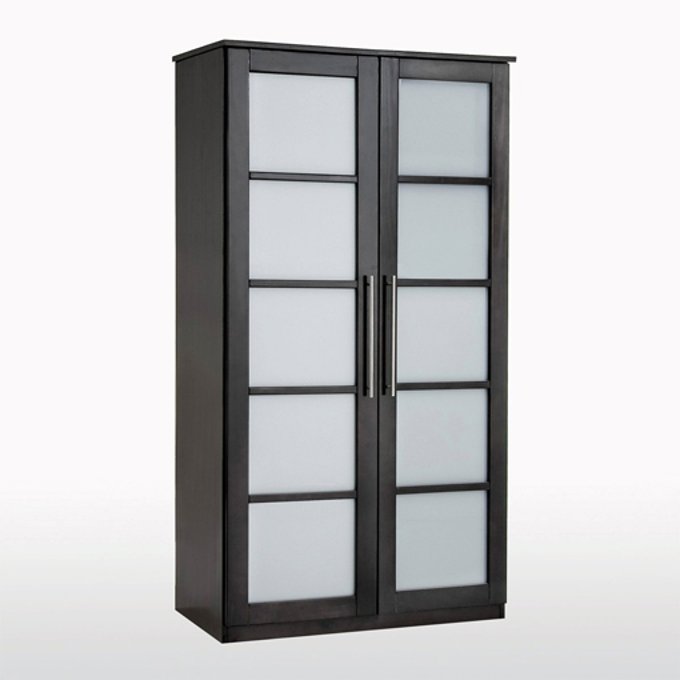 Bolton Solid Pine Wardrobe Dark Dyed La Redoute Interieurs La