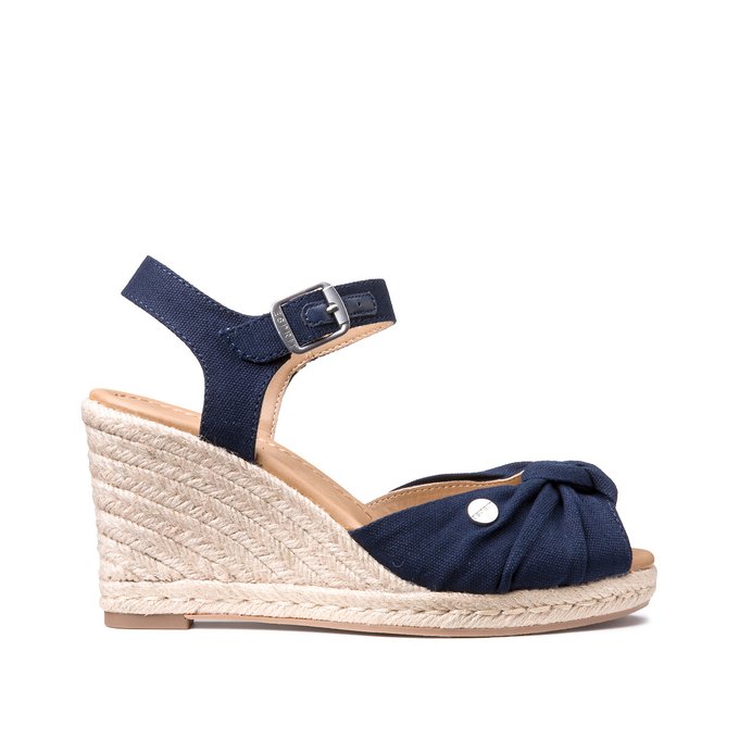 Canvas Wedge Sandals
