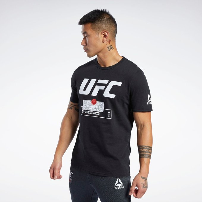 t shirt ufc reebok homme rose