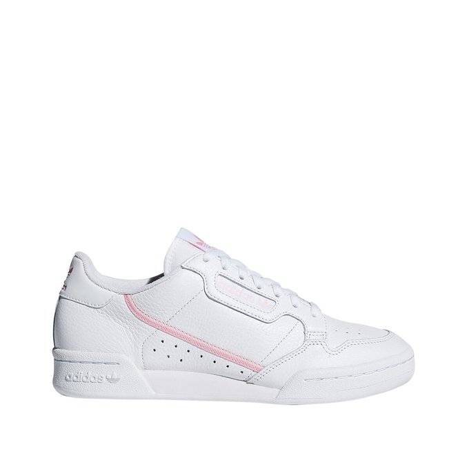 white adidas continental trainers
