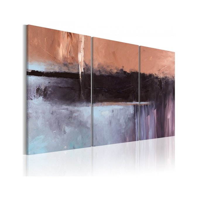 Impression sur Toile intiss/ée Noir et Blanc Arbre 60x40 cm Tableau Mural Image sur Toile Photo Images Motif Moderne D/écoration tendu sur Chassis Nature Paysage 1 Piece decomonkey