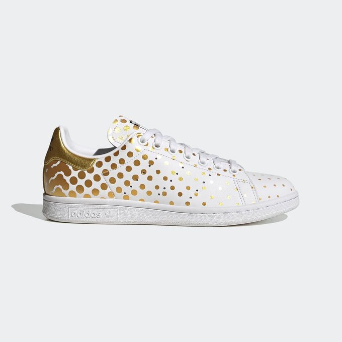 chaussure stan smith or