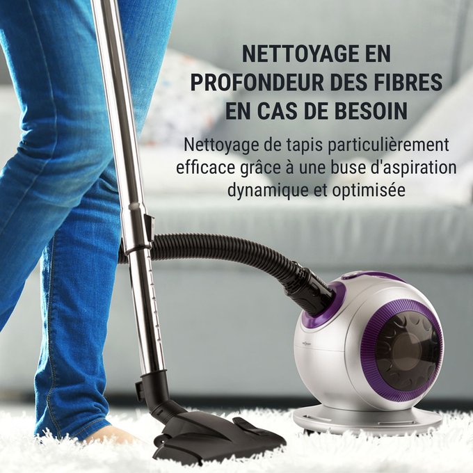 Pila aspirateur sans sac 800w filtre hepa 18 kpa gris Filtre et sac aspirateur | Aspirateur et nettoyeur