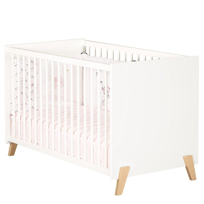 Lit Bebe 1 X 60 Joy Naturel Blanc Baby Price La Redoute