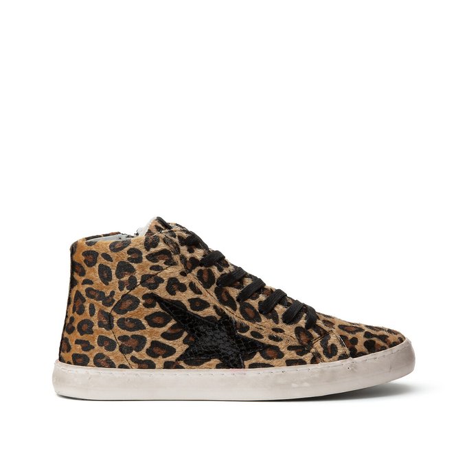 leopard stripe trainers