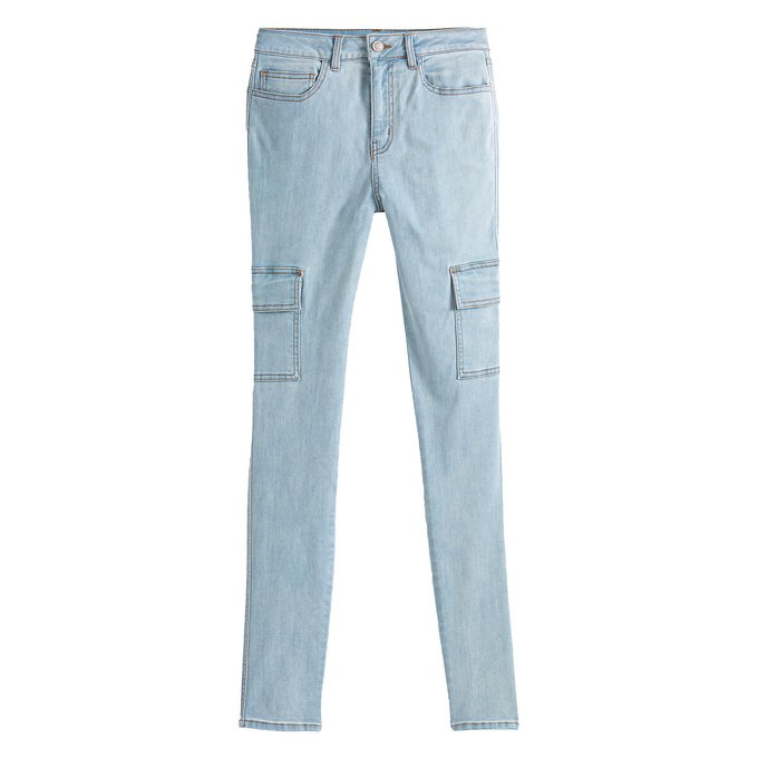Jeans slim, estilo militar