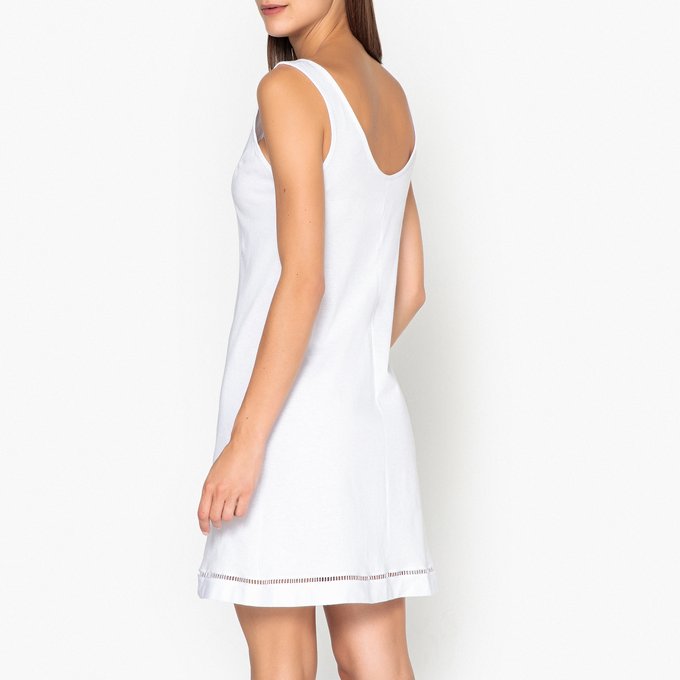 fond de robe blanc coton