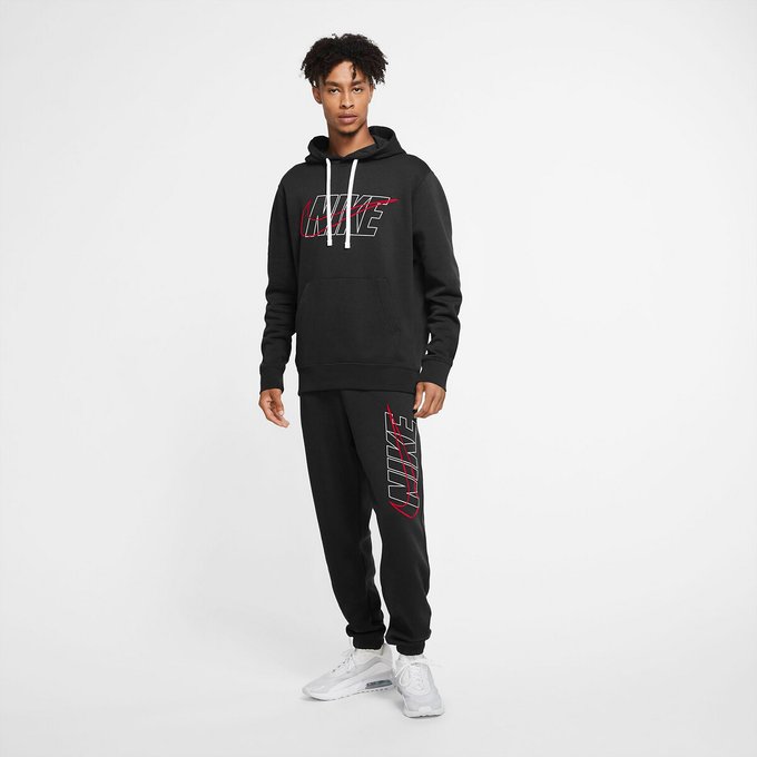 grey nike hooded tracksuit