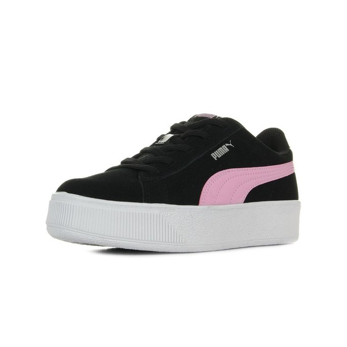 basket puma rose et noir