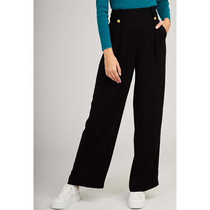loose fit black trousers