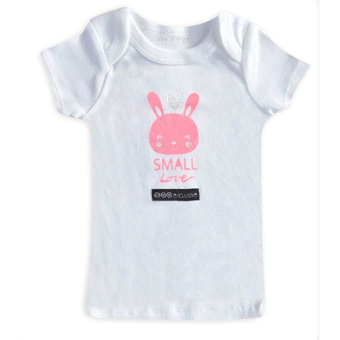 3 mois Taille Lot de 2 bodies manches courtes b/éb/é fille Crabi 62 cm