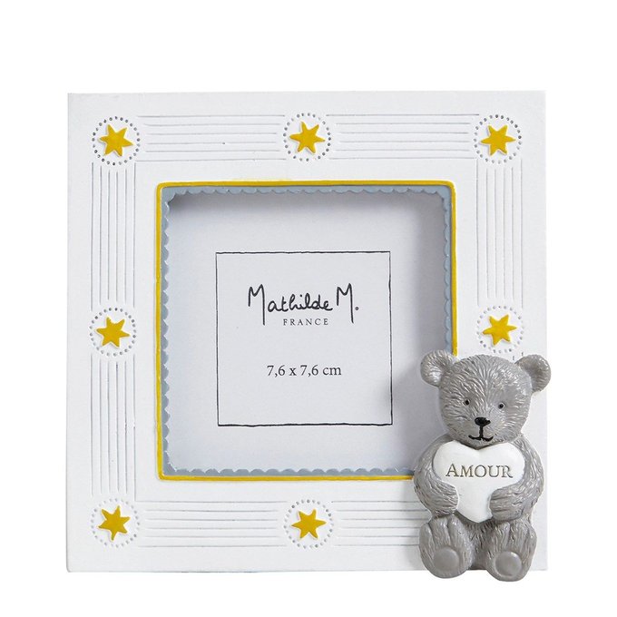 Cadre Photo Ourson Petit Roi Blanc Mathilde M La Redoute