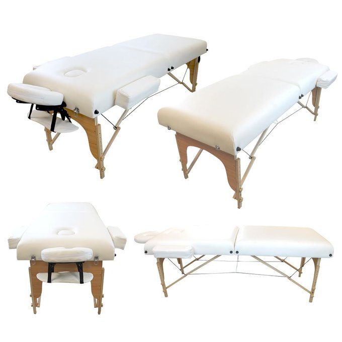 pliante Confort beige ovale Table de Massage Pro Luxe 2S