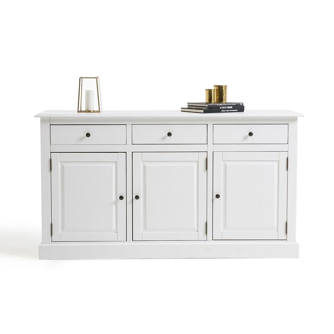 Buffet 3 Portes 3 Tiroirs Authentic Style Blanc La Redoute