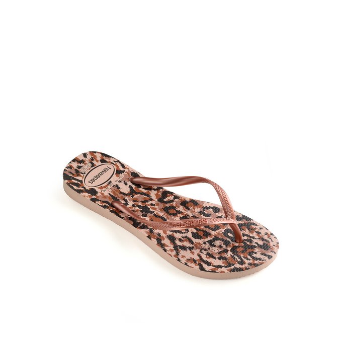 havaianas slim animal print flip flops