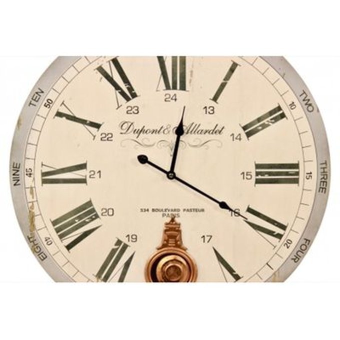 Horloge Ancienne Balancier Dupont Allardet Blanc 58cm Blanc Decoration D Autrefois La Redoute