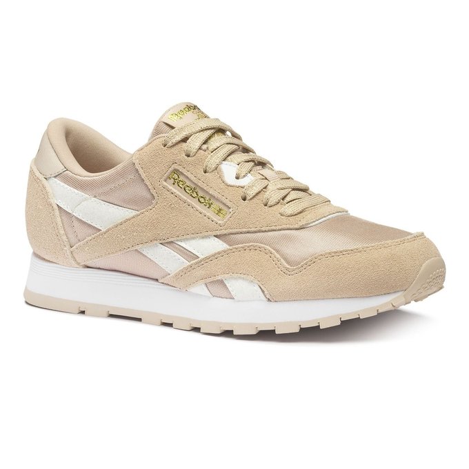 reebok classic nylon blanc beige