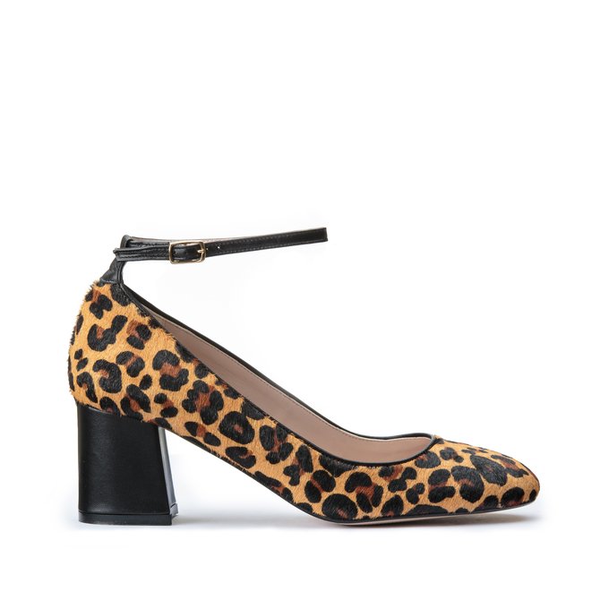 Baletki Iz Kozhi Na Remeshkah Leopardovyj Risunok La Redoute Collections La Redoute