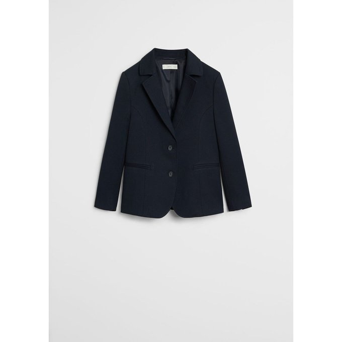 mango veste imprime bleu fonce mango veste imprime bleu fonce