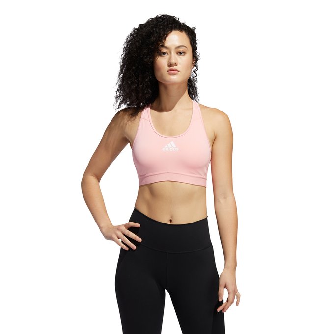 pink adidas sports bra