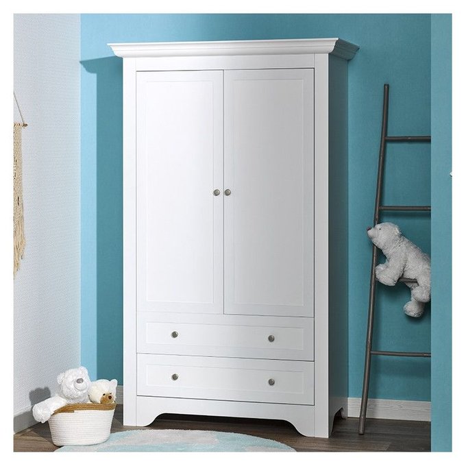 Armoire Enfant 2 Portes 2 Tiroirs Alice Gauthier Fabrication Francaise Alfred Et Compagnie La Redoute