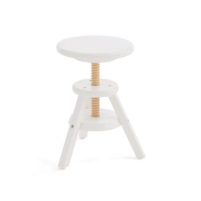 Tabouret Enfant Reglable En Hauteur Gaby Blanc La Redoute Interieurs La Redoute