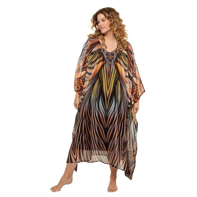 Robe De Plage Voile Transparent Ample Multicolore Ulla