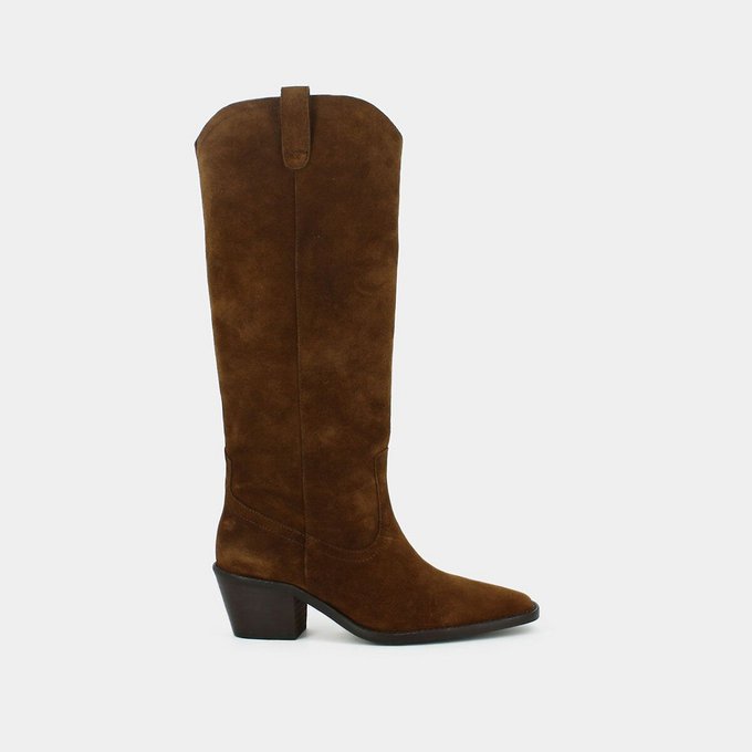 cowboy boots suede