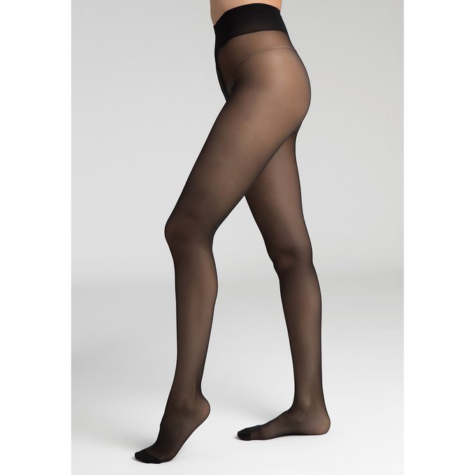 25 denier semi-opaque tapered tights