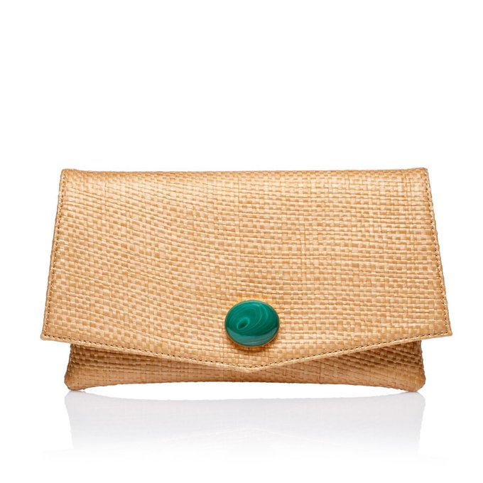 pochette raphia chic