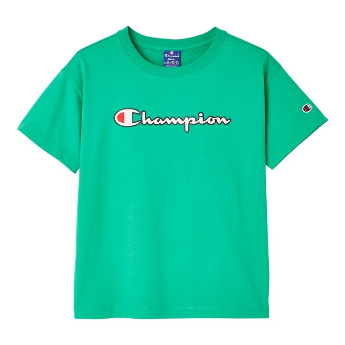 champion green crew neck