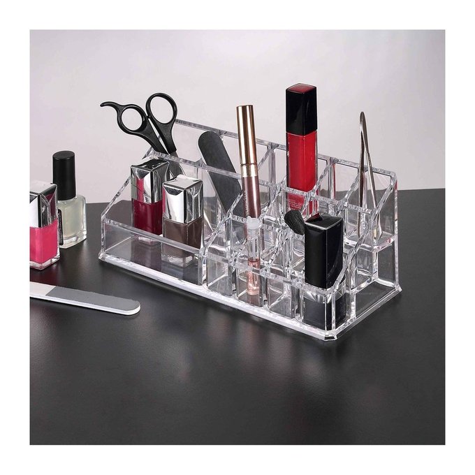 Boite De Rangement Maquillage En Acrylique Transparent Calicosy
