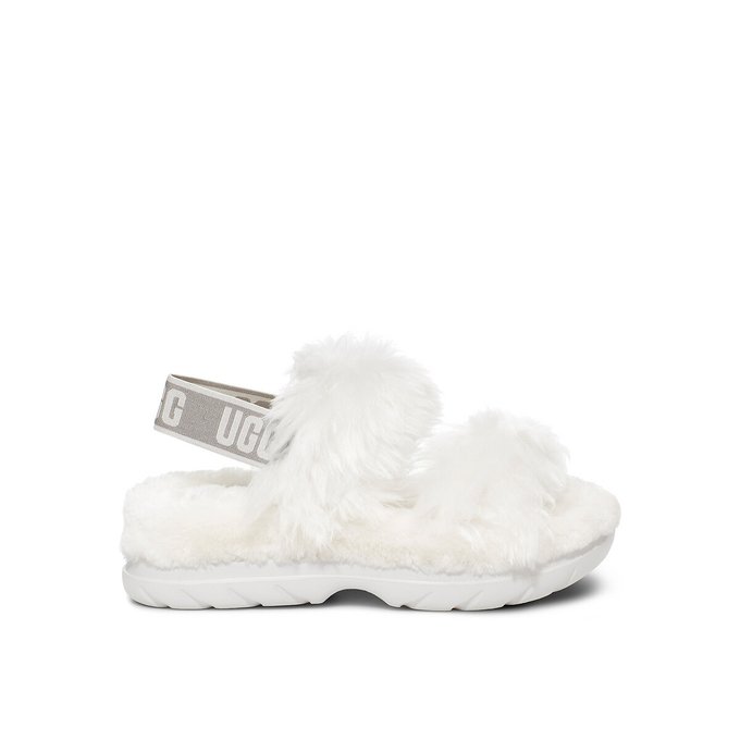 white ugg sandals