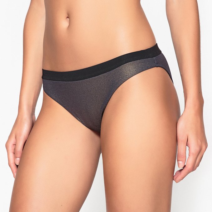 shiny bikini bottoms