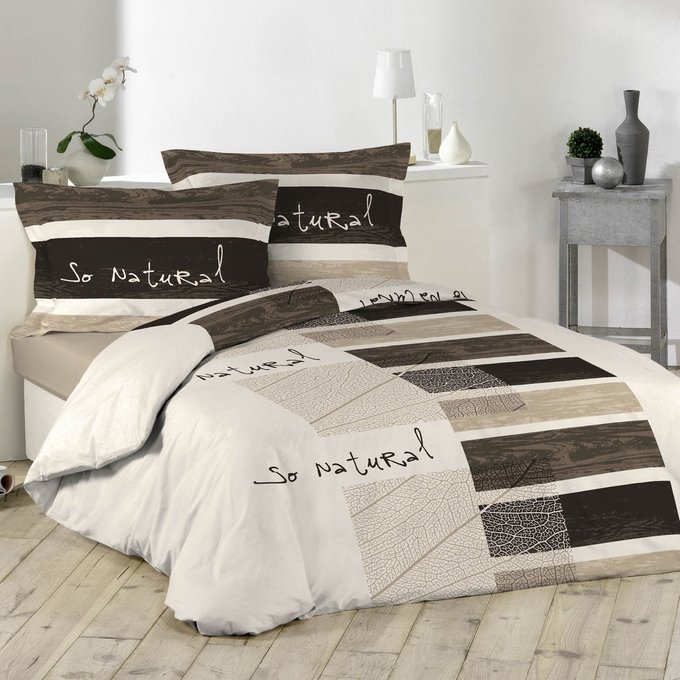NATURALS Parure de lit Housse de Couette et taie d'oreiller NATURALS Parure de lit Housse de Couette et taie d'oreiller