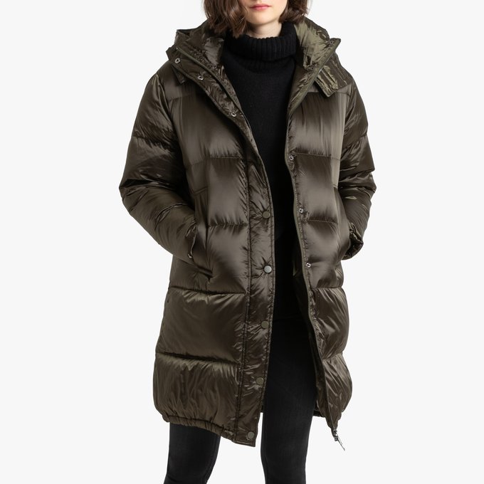 long padded puffer coat