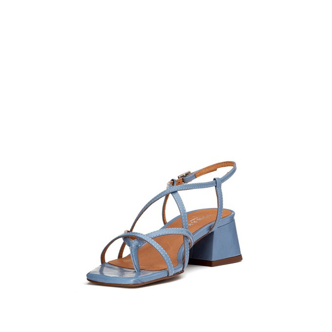 azure blue sandals