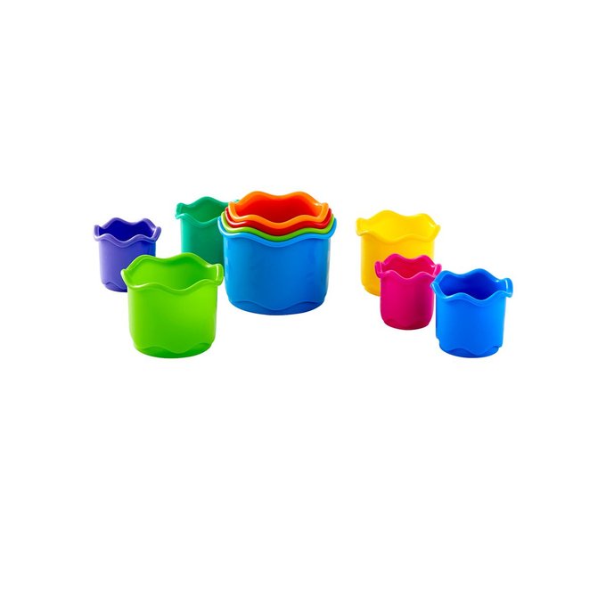 Gobelets en plastique à empiler multicolore Vertbaudet | La Gobelets en plastique à empiler multicolore Vertbaudet